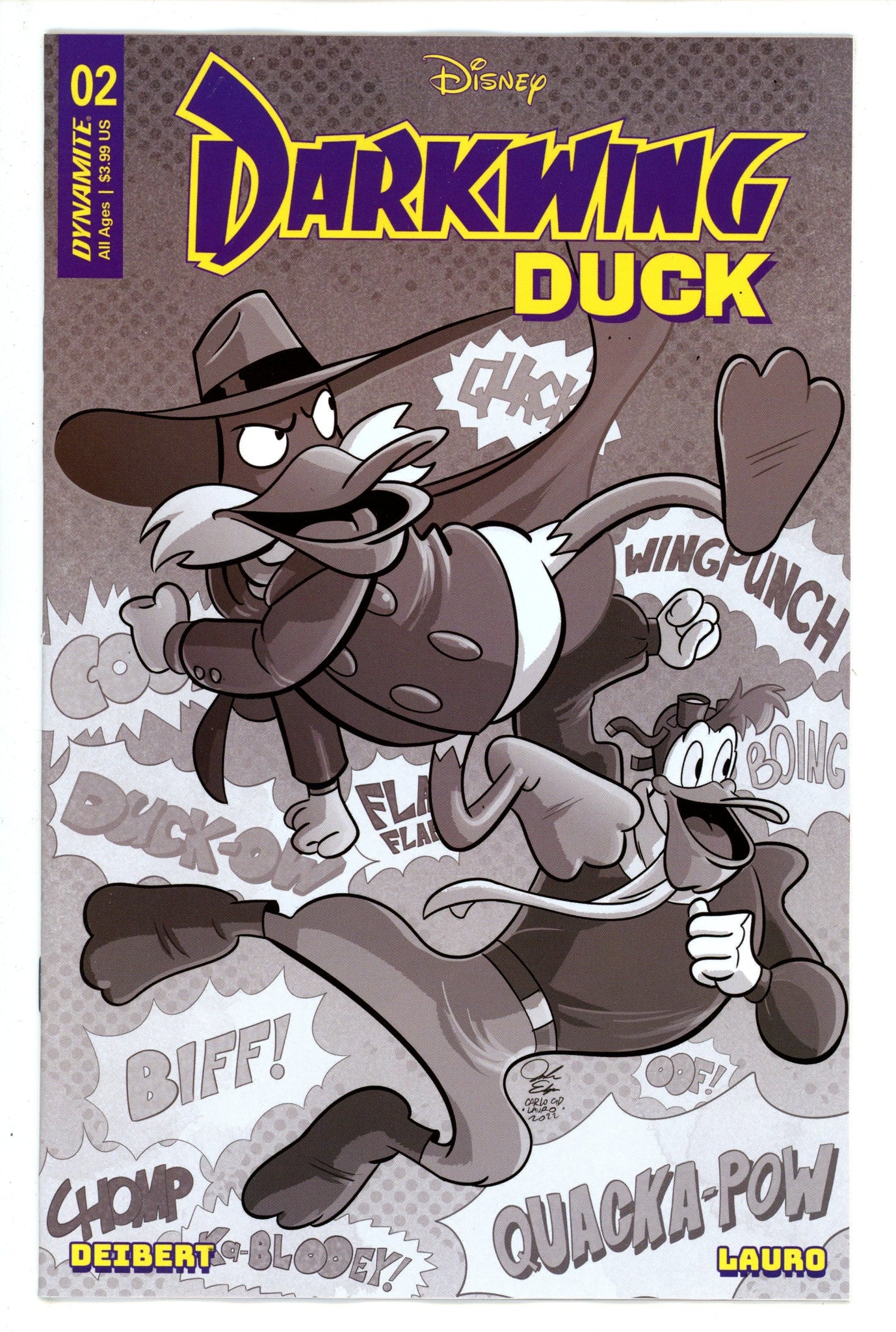 Darkwing Duck 2 Edgar B&W Incentive Variant (2023)