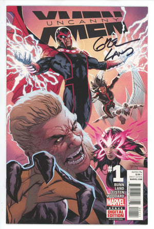 Uncanny X-Men Vol 4 1 Signed Land