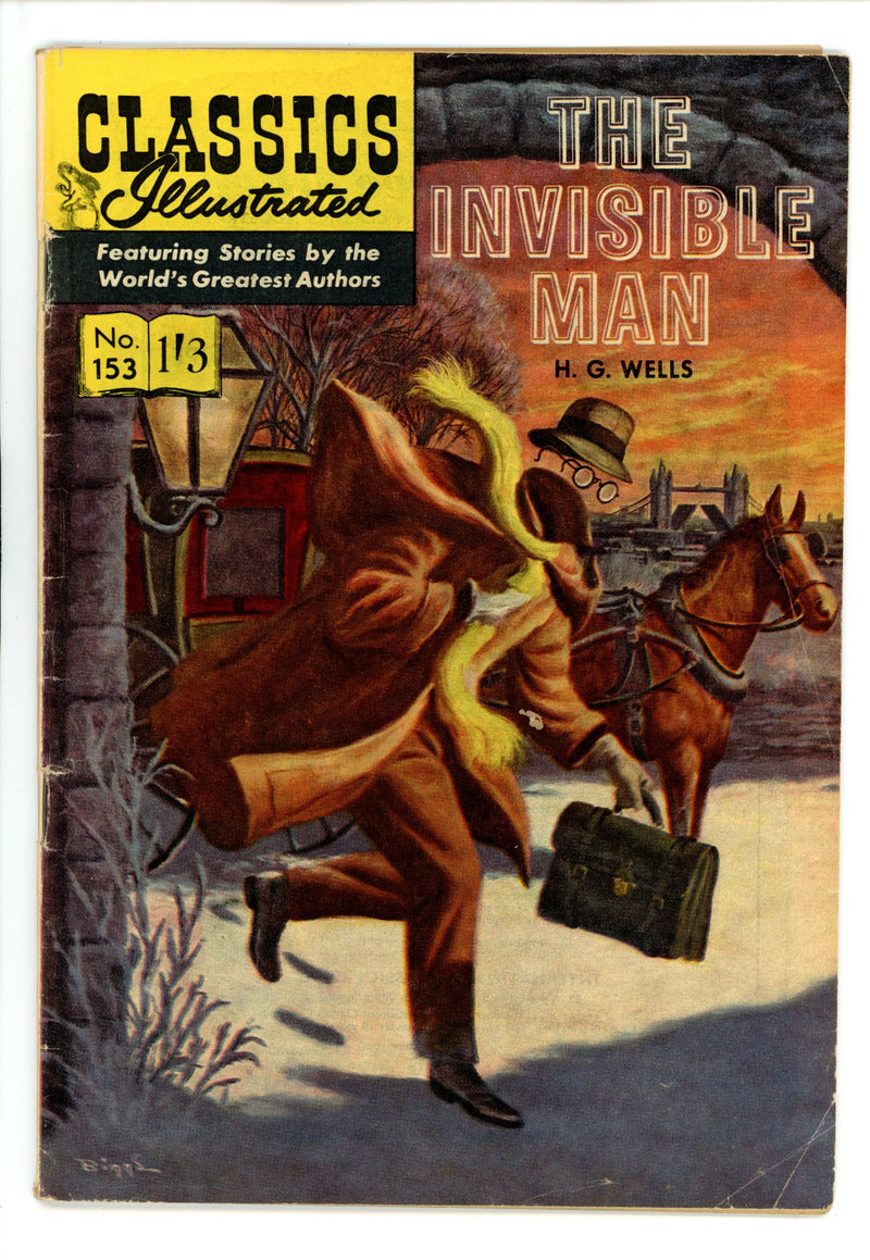 Classic Illustrated The Invisible Man 153 HRN 153 (UK) VG/FN
