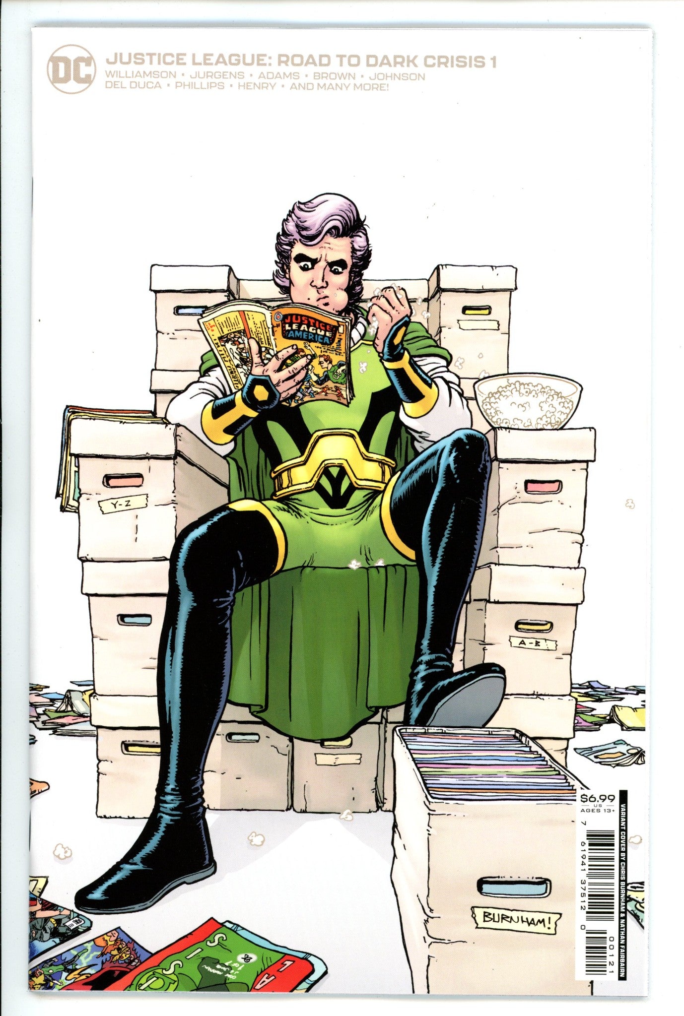 Justice League Road to Dark Crisis 1 Burnham Variant (2022)