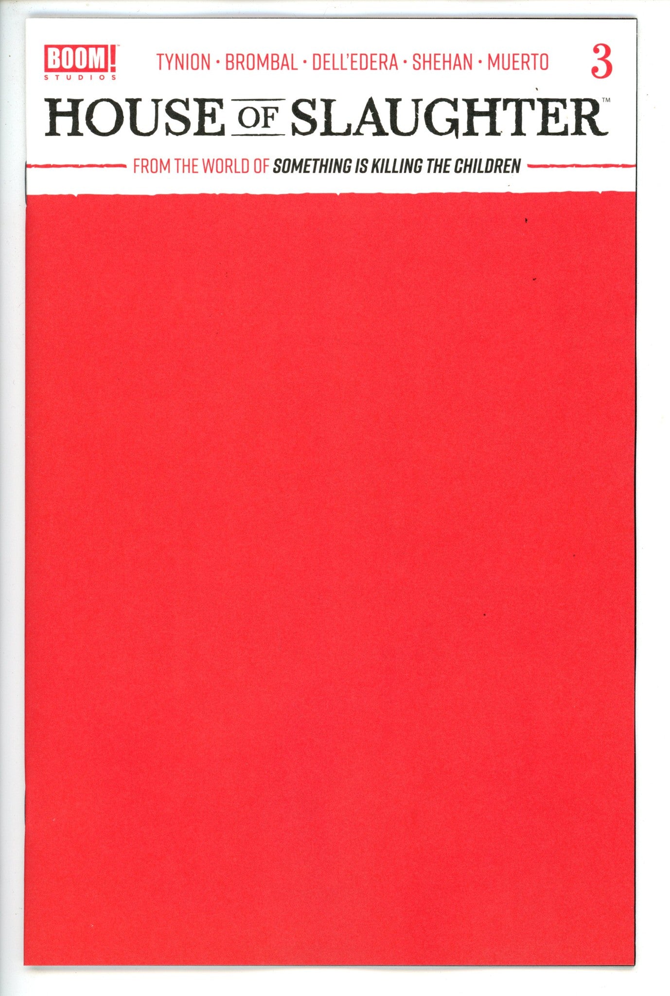 House of Slaughter 3 Blank Variant (2021)