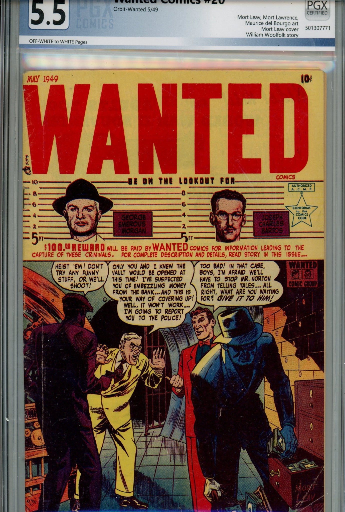 Wanted Comics 20 PGX 5.5