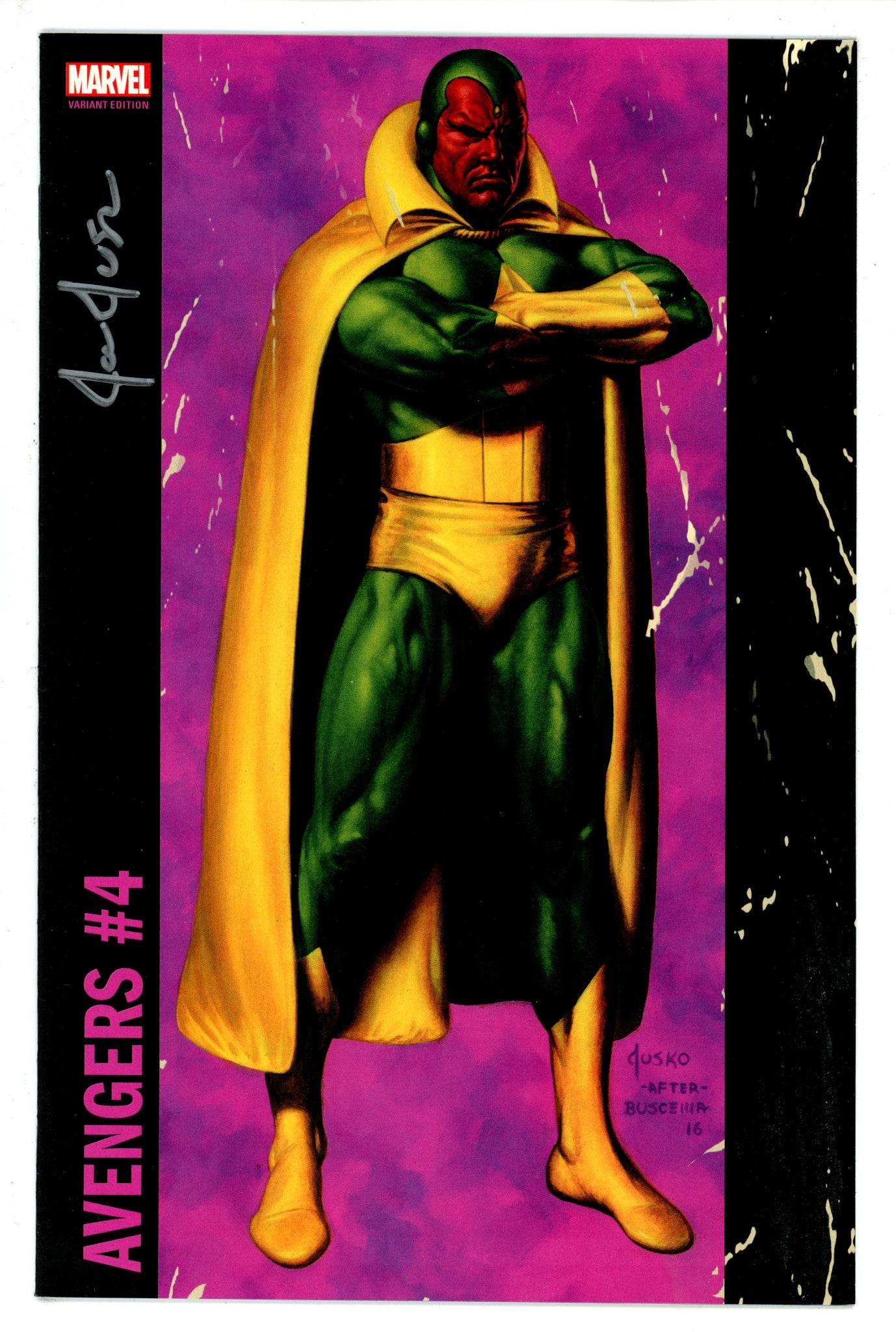 Avengers Vol 7 4 Variant Signed Jusko NM-