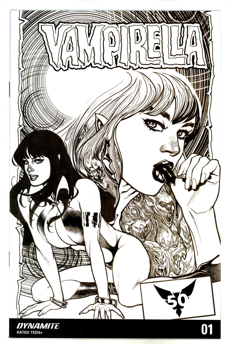 Vampirella Vol 6 1 Hughes B&W Variant