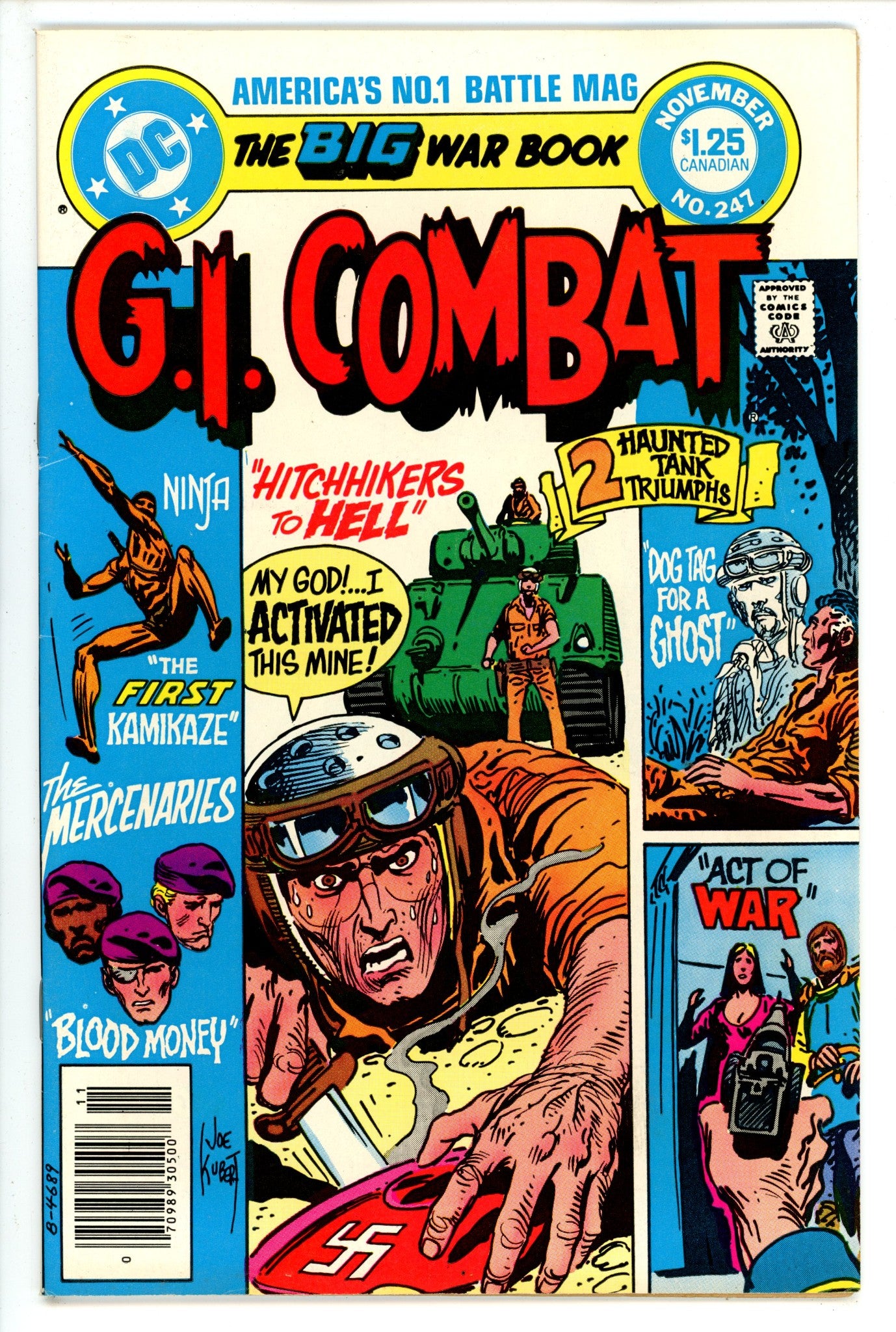 G.I. Combat 247 Canadian Price Variant VF- (1982)