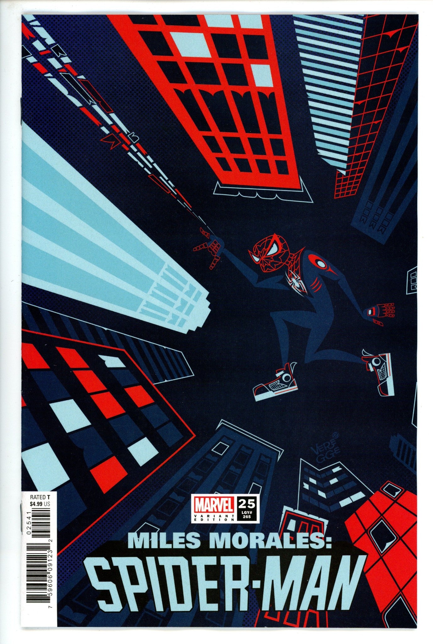 Miles Morales Spider-Man 25 Veregge Variant (2021)