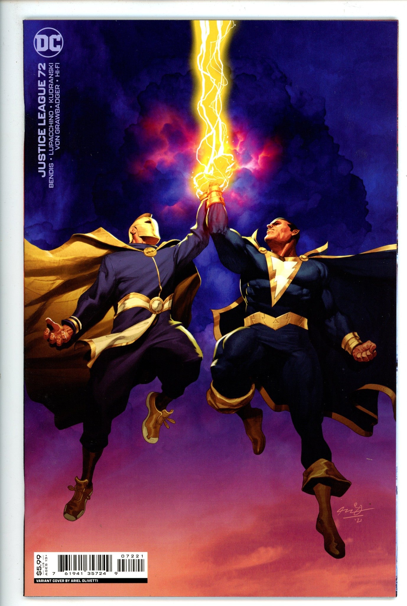 Justice League Vol 3 72 Olivetti Variant (2022)