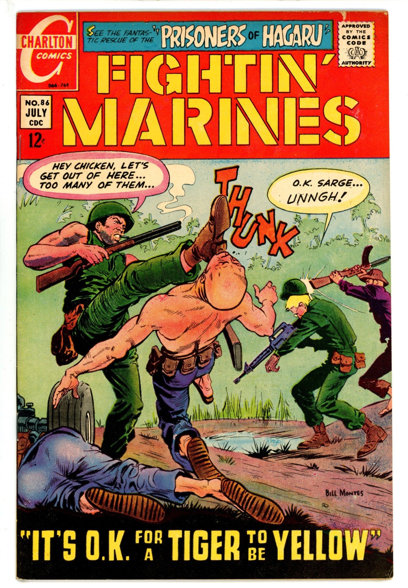 Fightin' Marines 86 VF+ (1969)