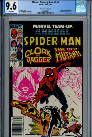 Marvel Team-Up Annual Vol 1 6 Canadian Price Variant CGC 9.6 (1983)