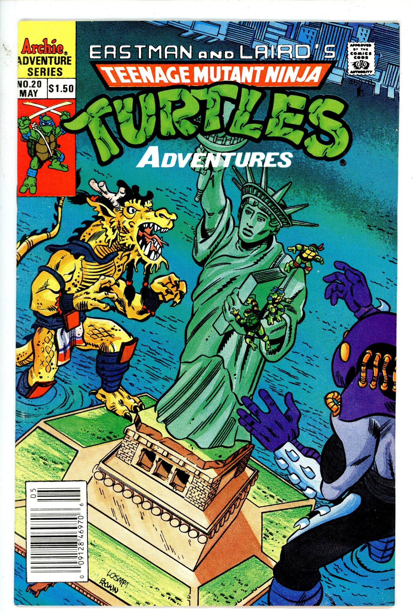 Teenage Mutant Ninja Turtles Adventures Vol 2 20 Canadian VF+