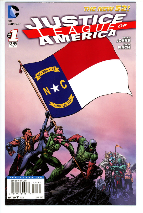 Justice League of America Vol 3 1 North Carolina Flag Variant