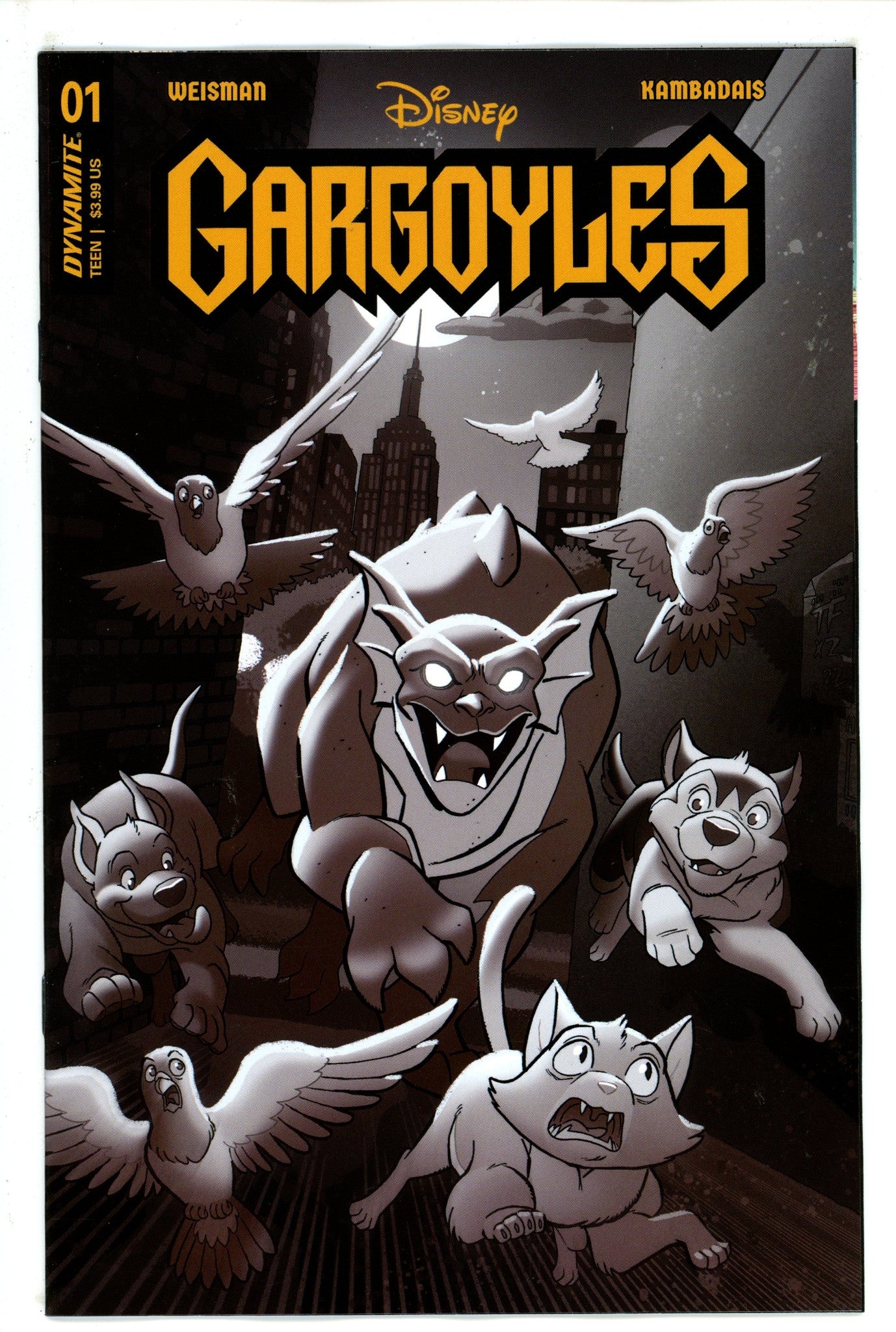 Gargoyles 1 Fleecs B&W Variant