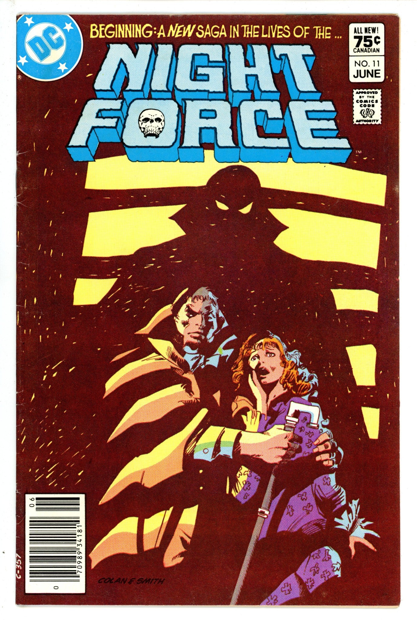 The Night Force Vol 1 11 Canadian Price Variant FN (1983)