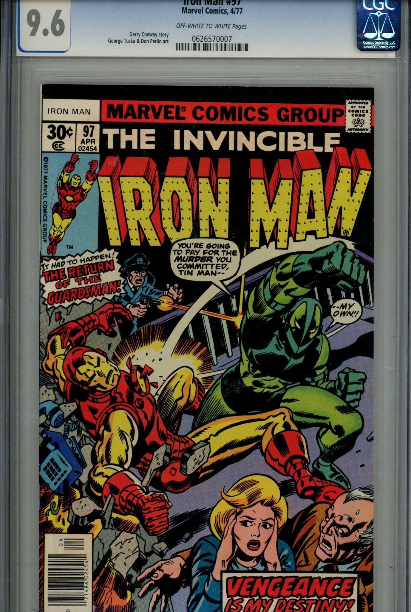 Iron Man Vol 1 97 CGC 9.6 (1977)