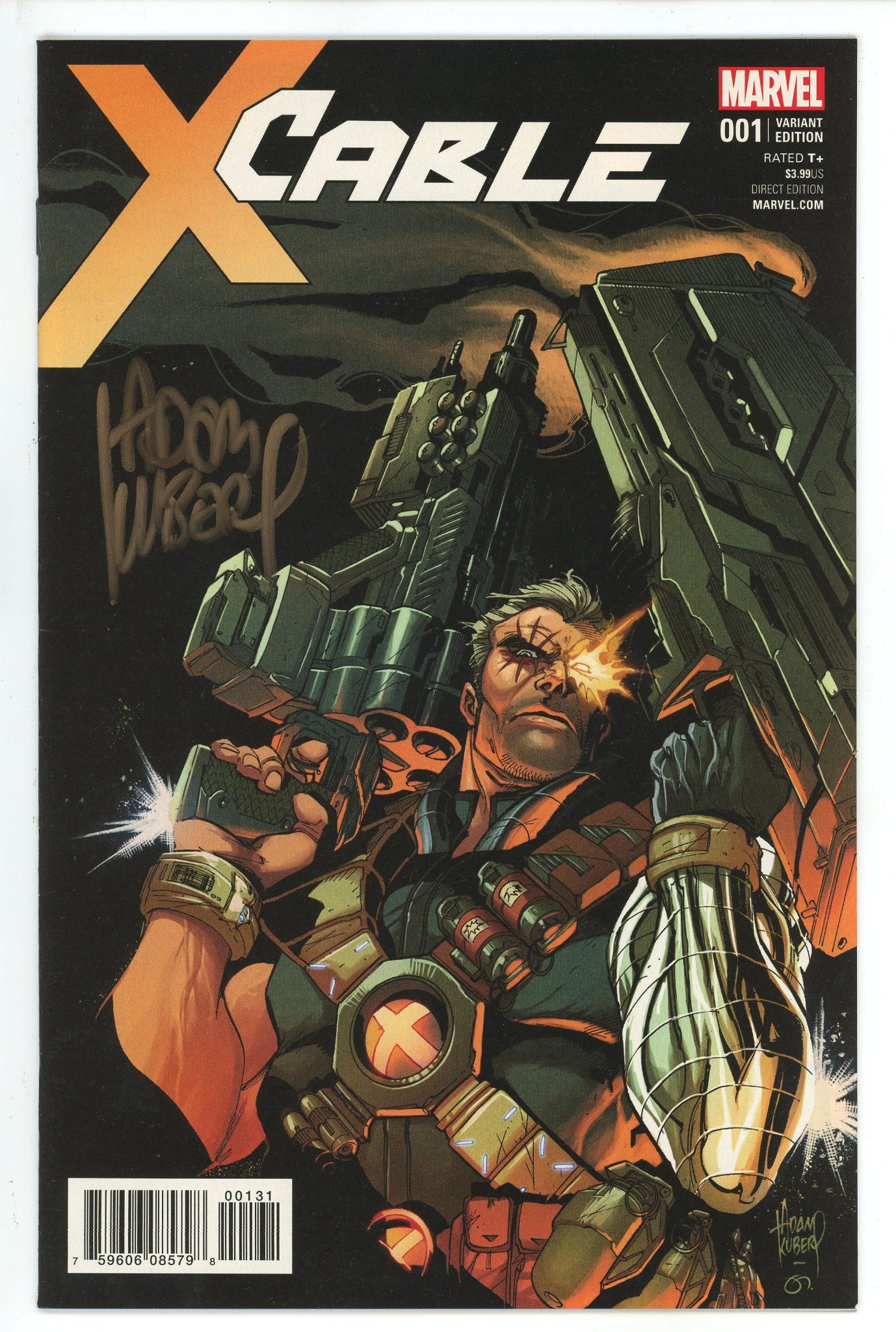 Cable Vol 3 1 Kubert Variant Signed Kubert NM-