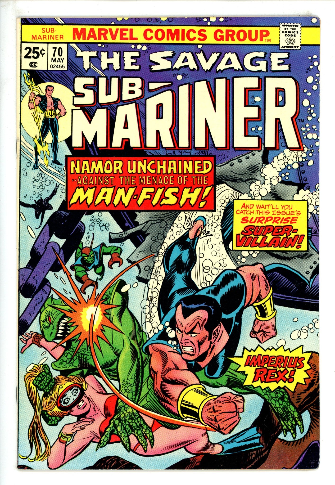 Sub-Mariner Vol 1 70 VF- (1974)
