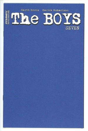 The Boys 7 Blue Blank Variant
