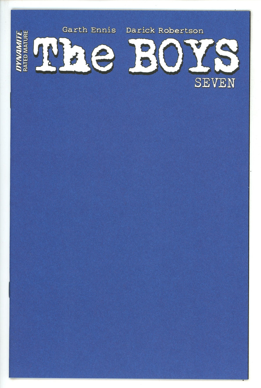 The Boys 7 Blue Blank Variant