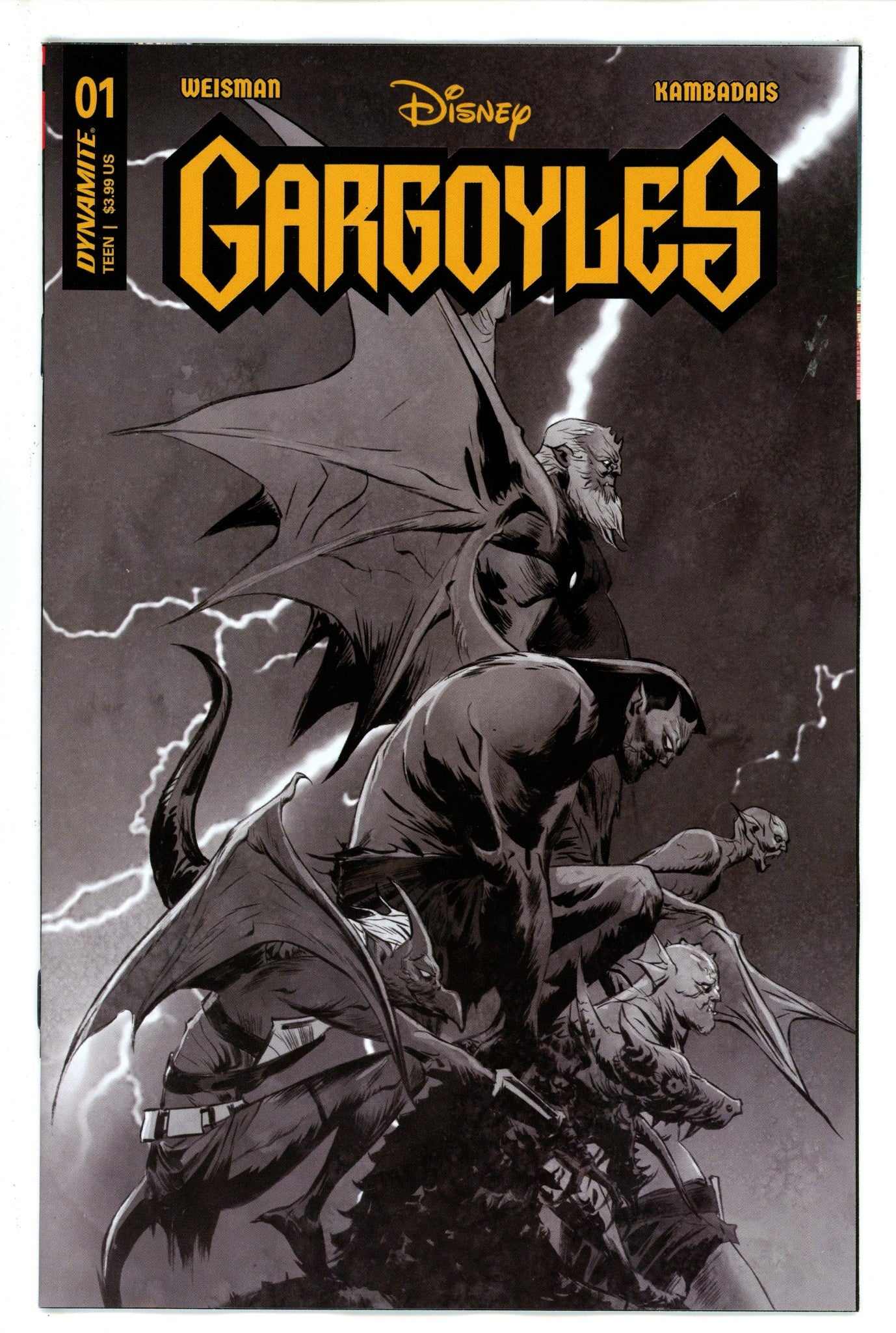 Gargoyles 1 Lee B&W Variant