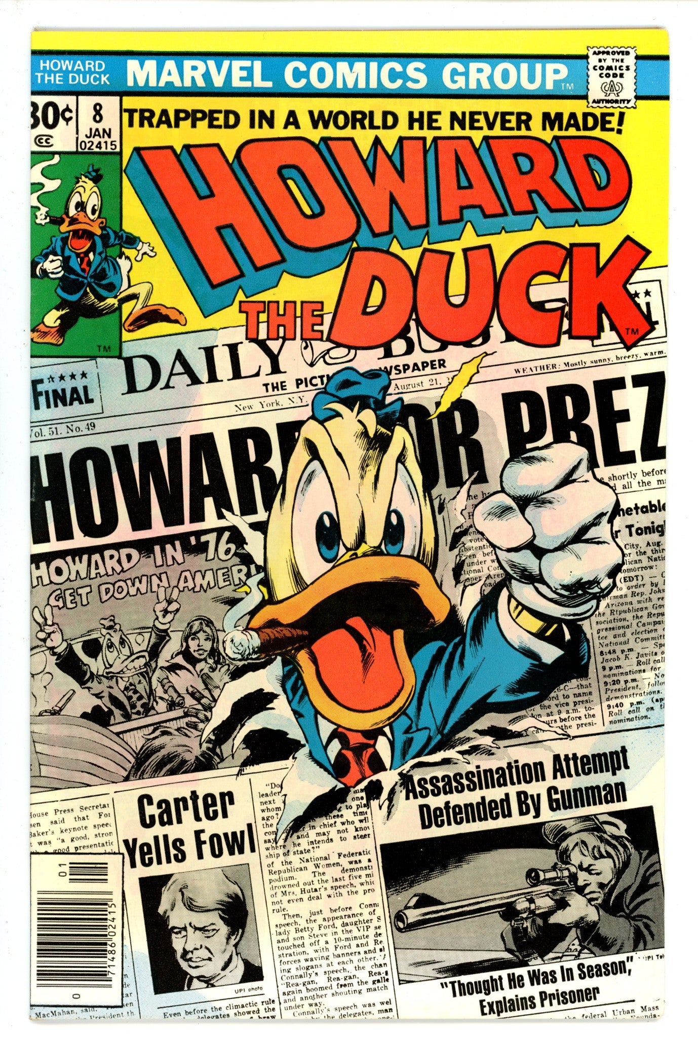 Howard the Duck Vol 1 8 VF+ (1977)