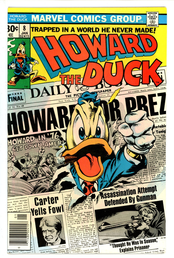 Howard the Duck Vol 1 8 VF+ (1977)