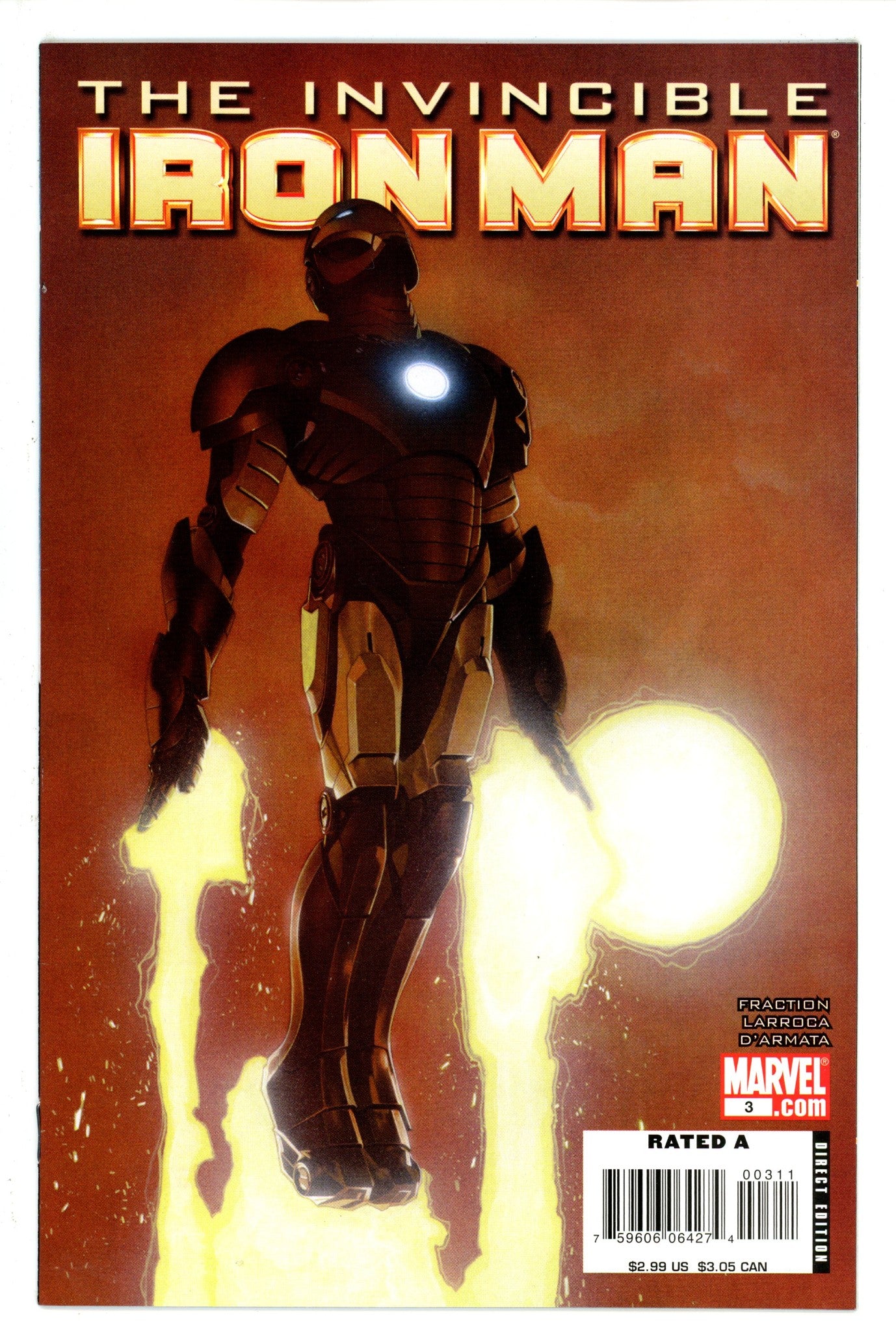Invincible Iron Man Vol 1 3 Charest Variant