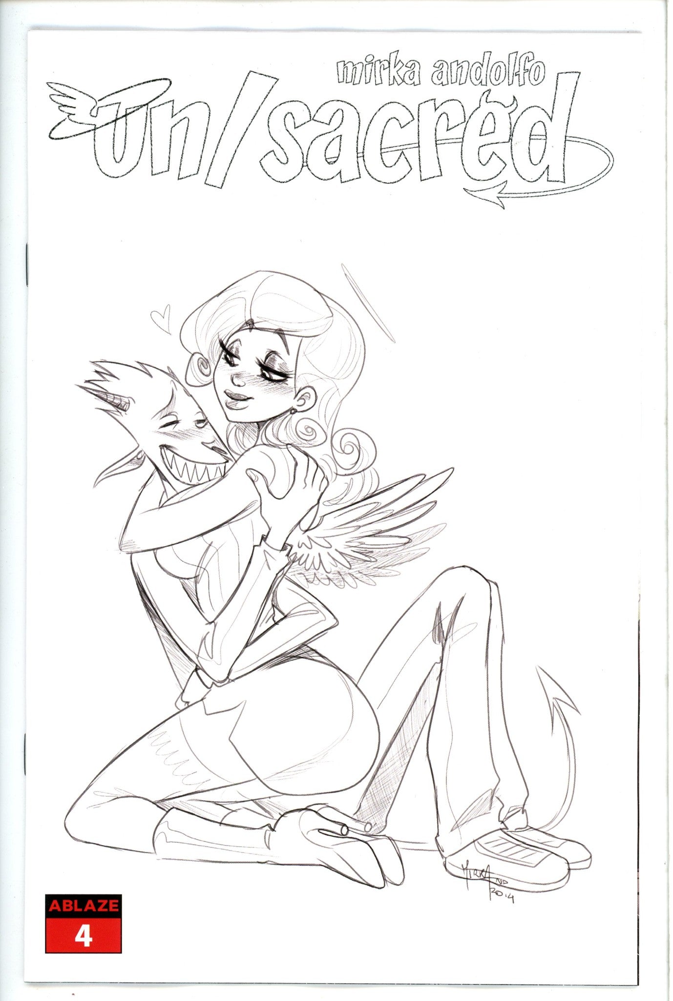 Unsacred Vol 2 4 Andolfo Variant-Ablaze-CaptCan Comics Inc