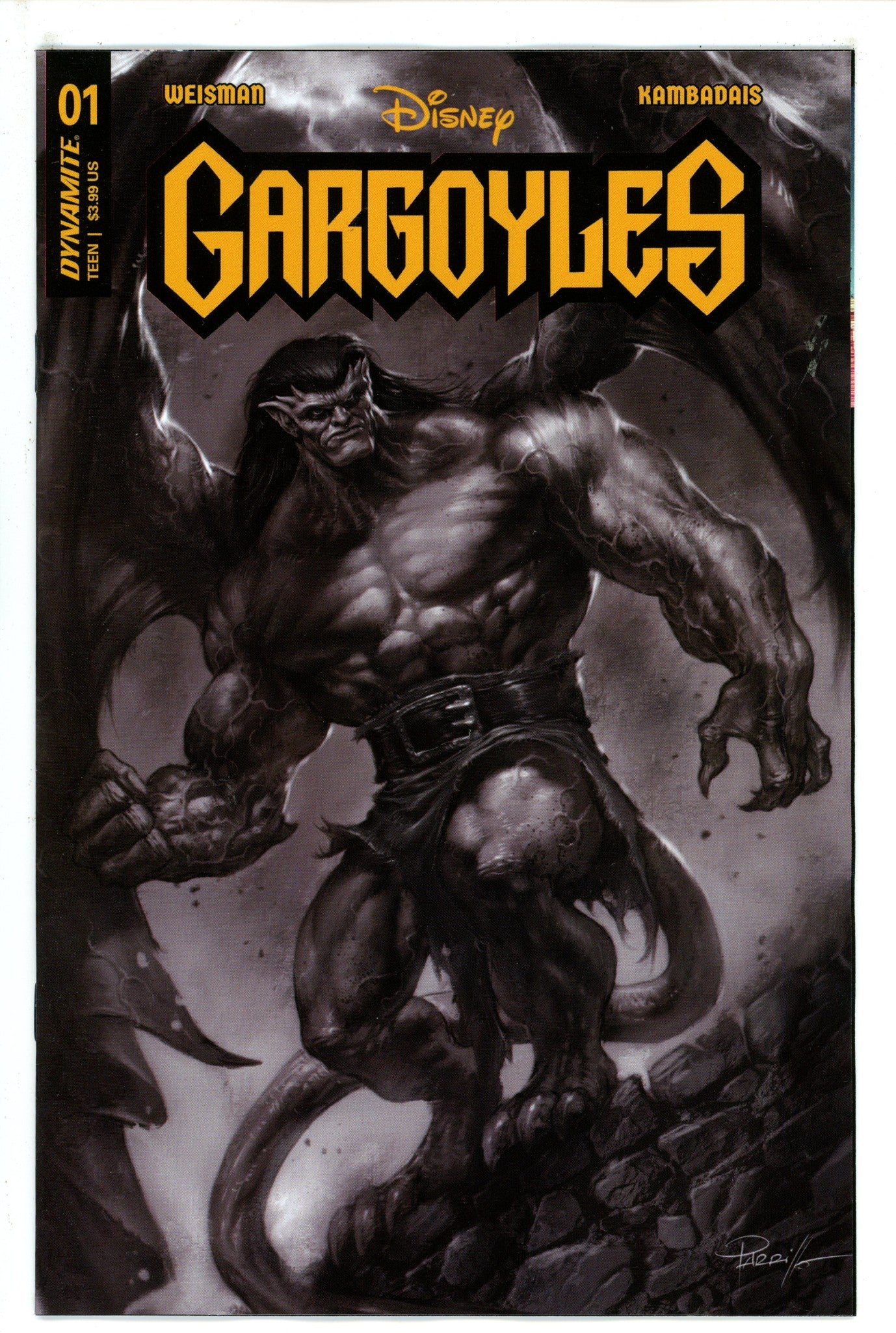 Gargoyles 1 Parrillo B&W Variant