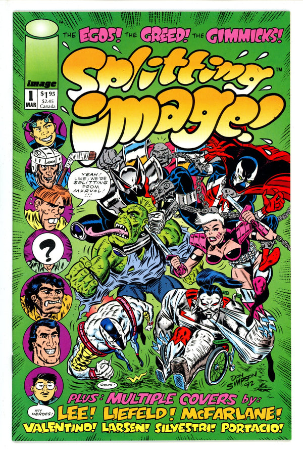 Splitting Image 1 Youngblood Back Cover (1993)