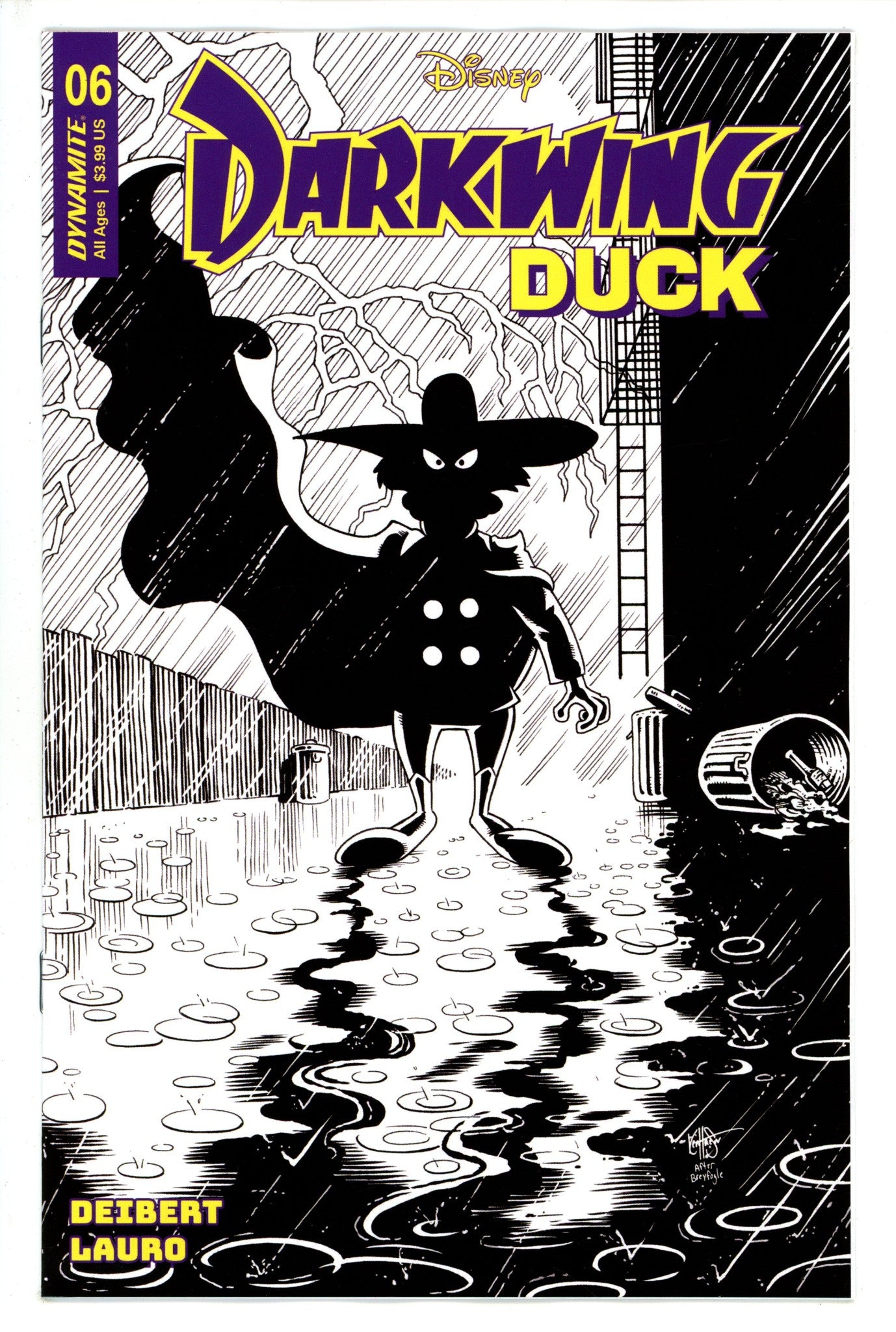 Darkwing Duck 6 Haeser B&W Incentive Variant (2023)