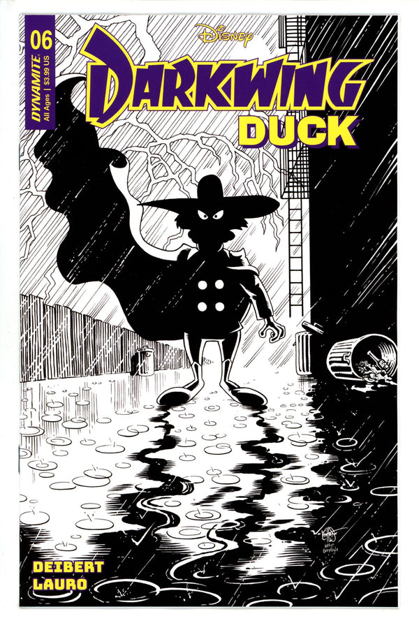 Darkwing Duck Vol 2 6 Haeser B&W Incentive Variant (2023)