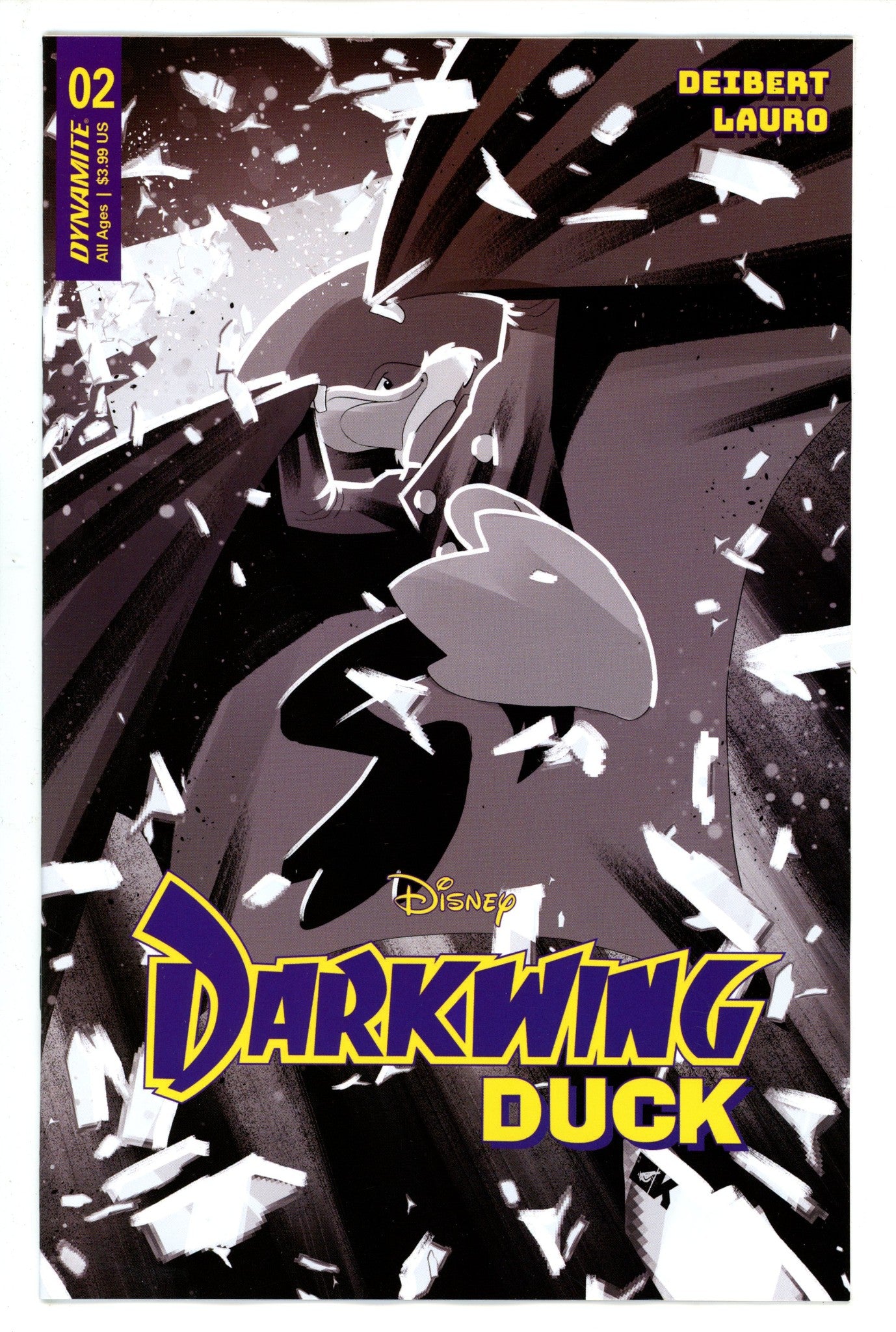 Darkwing Duck Vol 2 2 Kambadais B&W Incentive Variant NM (2023)