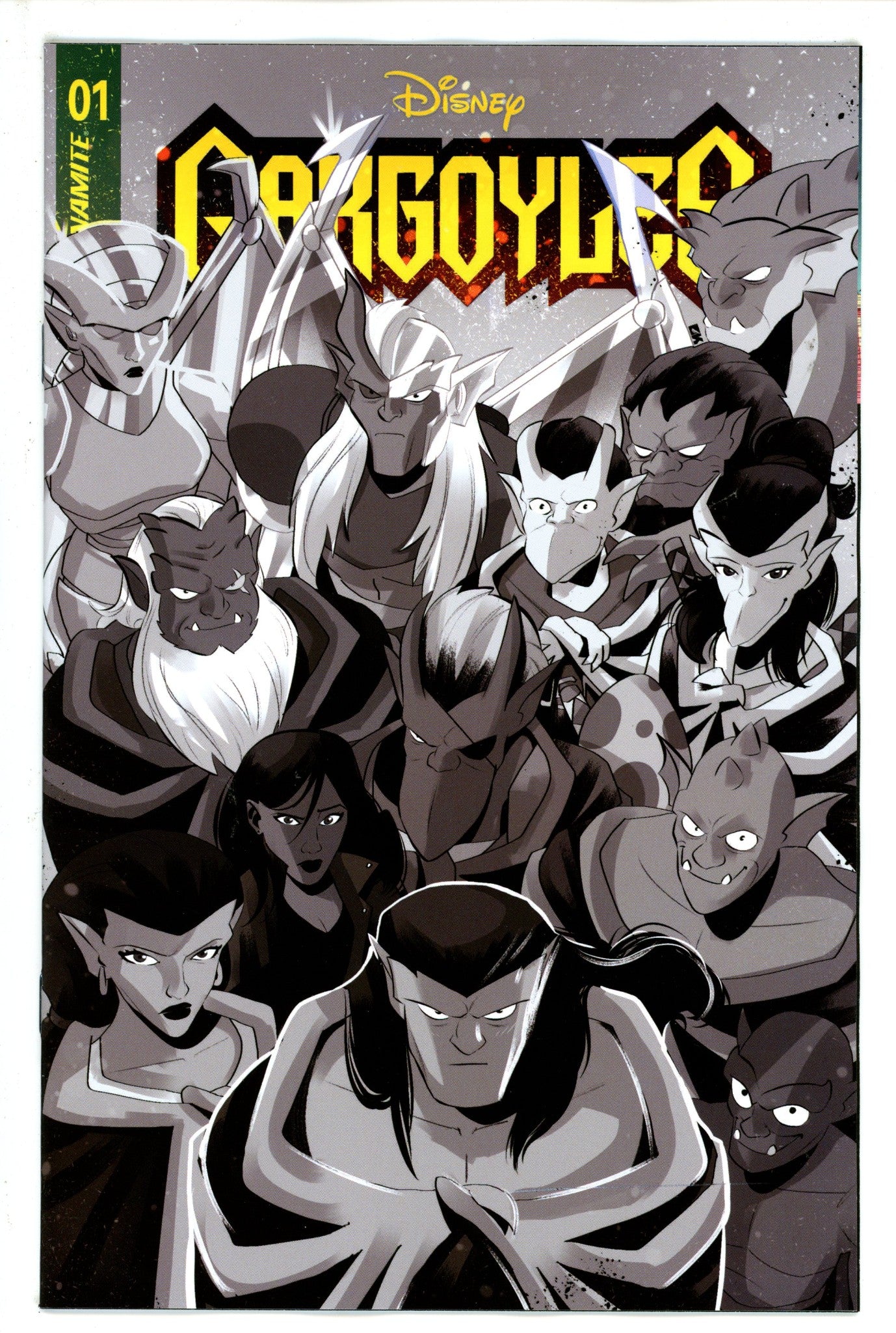 Gargoyles 1 Kambadais B&W Variant