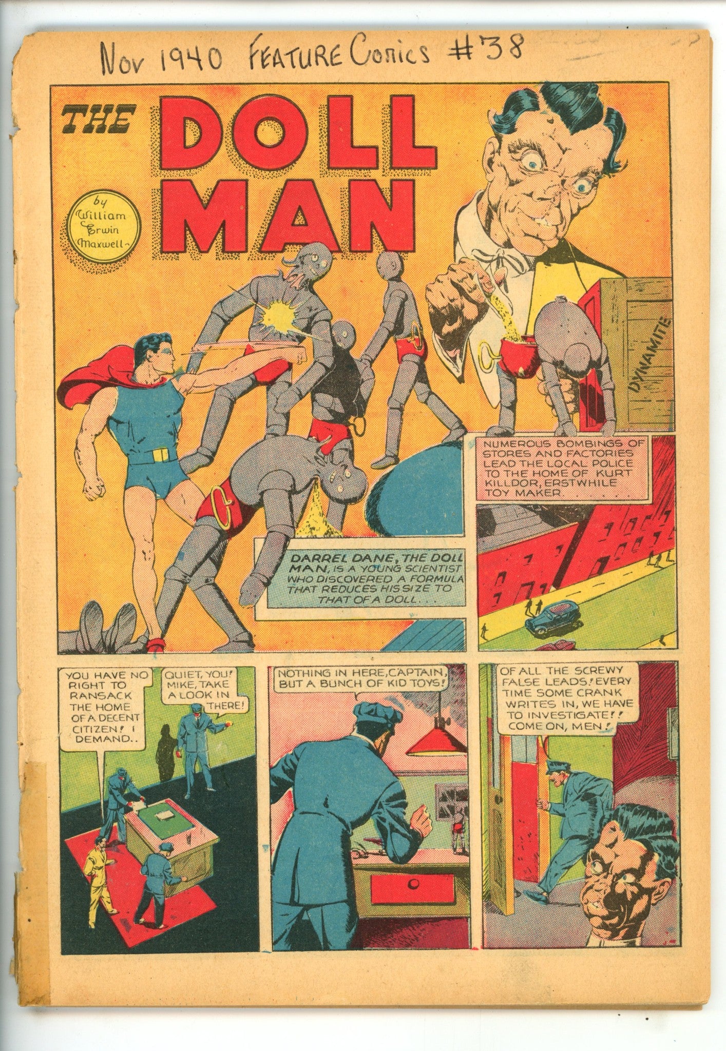 Feature Comics 38 Coverless