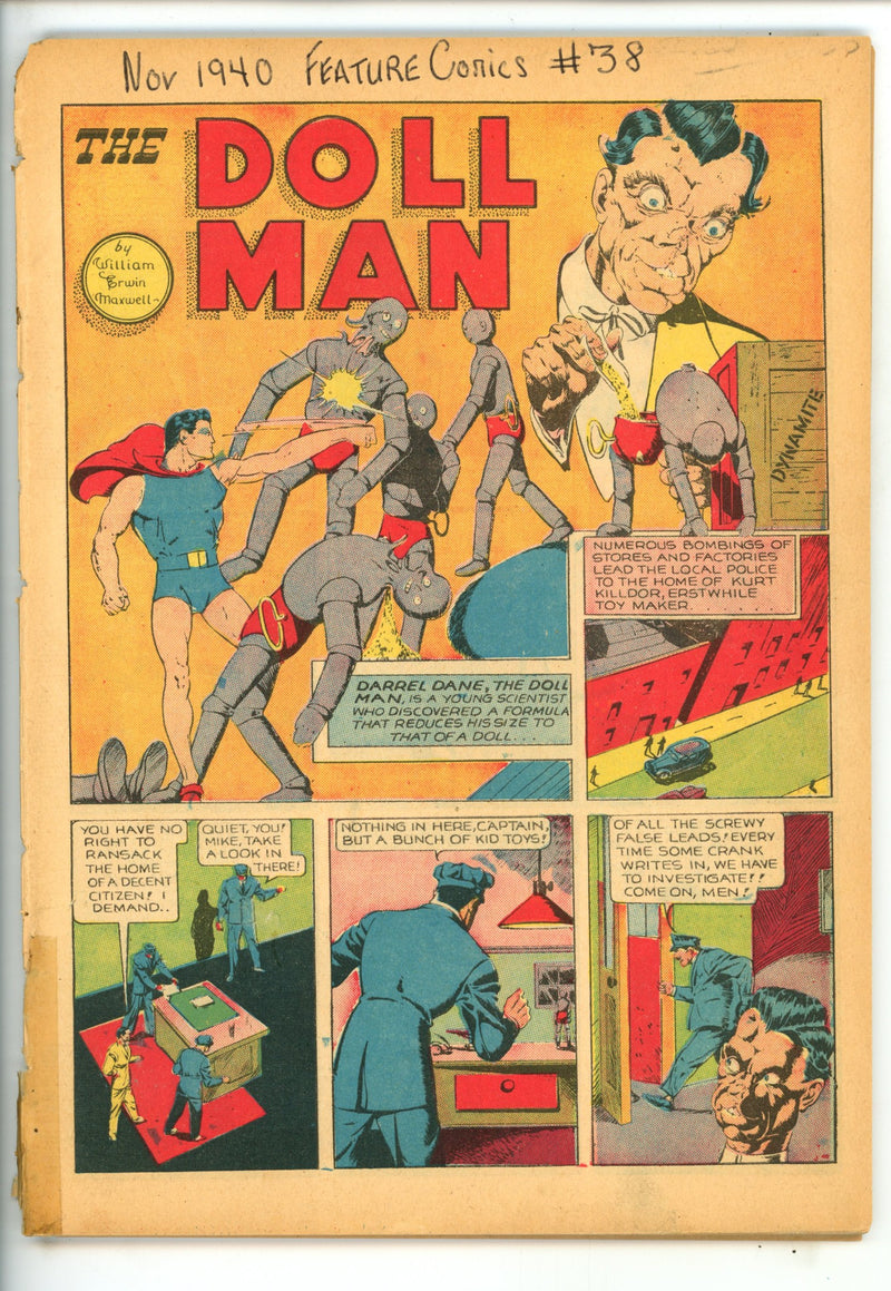 Feature Comics 38 Coverless
