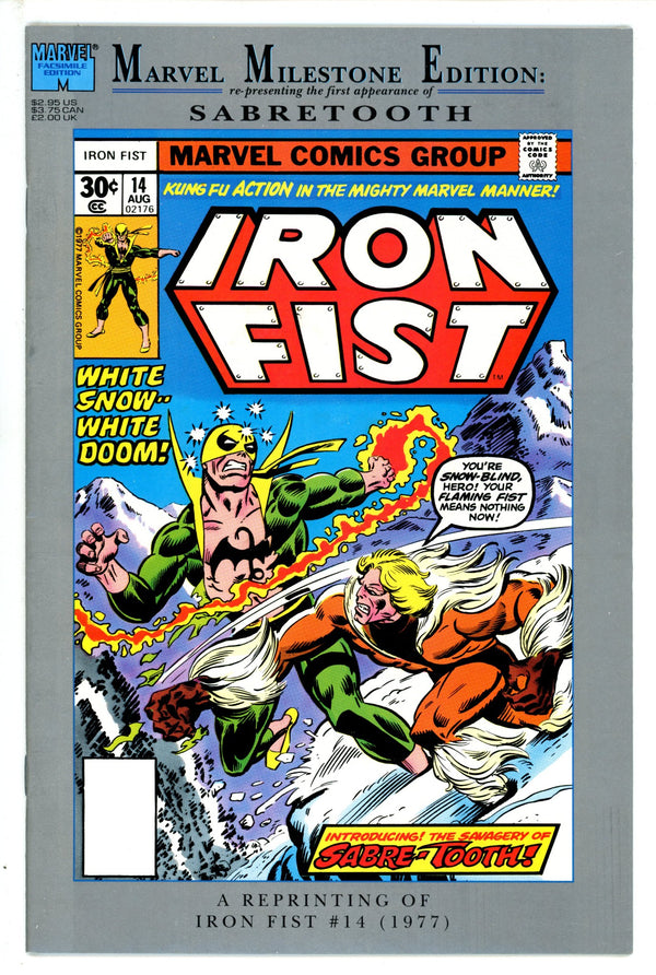 Marvel Milestone Edition: Iron Fist #14 14 NM- (1992)