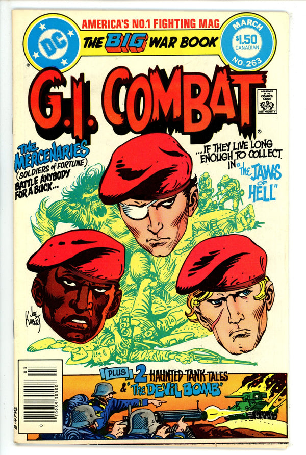G.I. Combat 263 Canadian Price Variant VF- (1983)