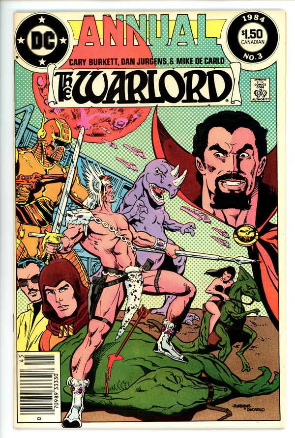 Warlord Annual Vol 1 3 Canadian VF+
