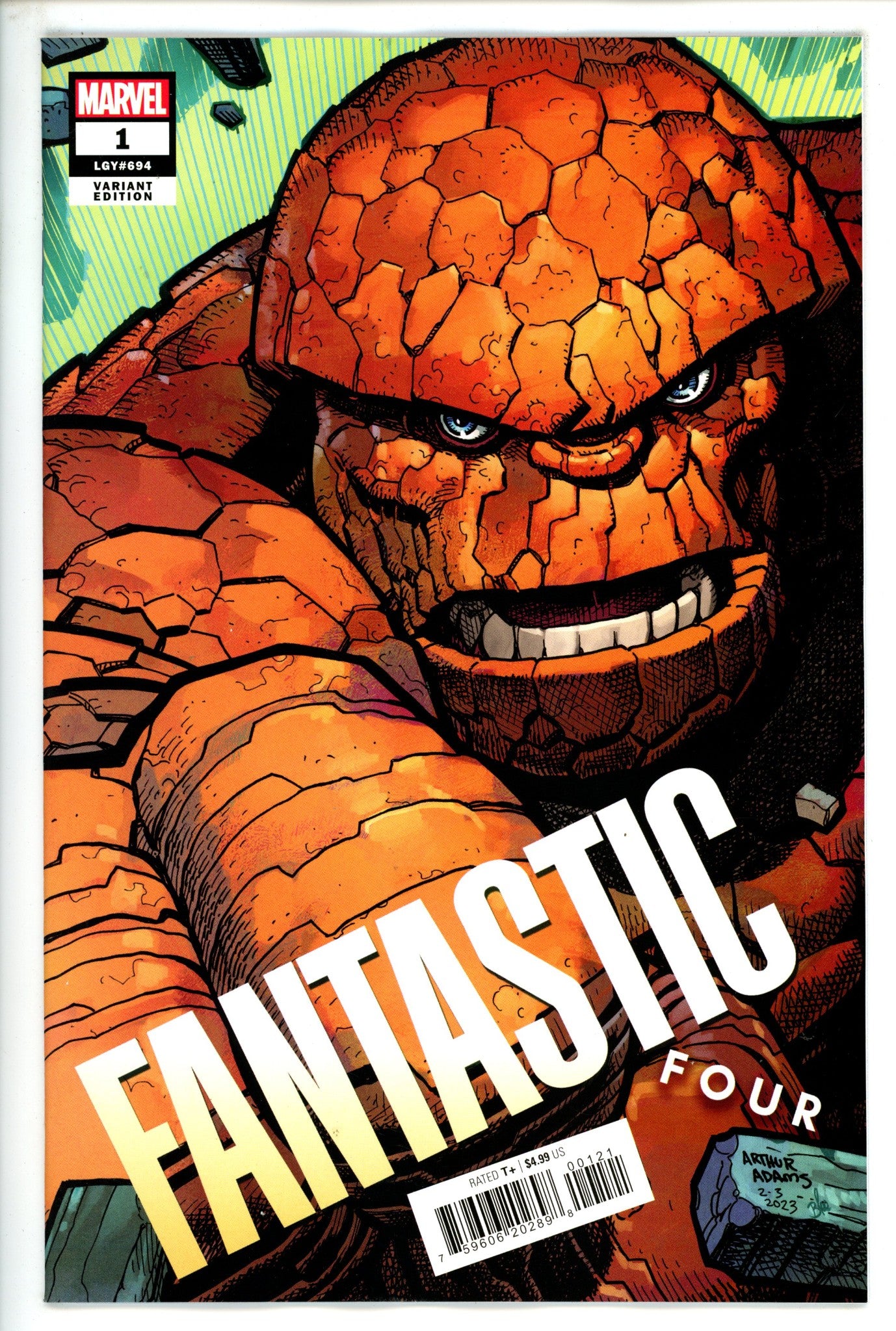 Fantastic Four Vol 7 1 Adams Variant NM+ (2022)