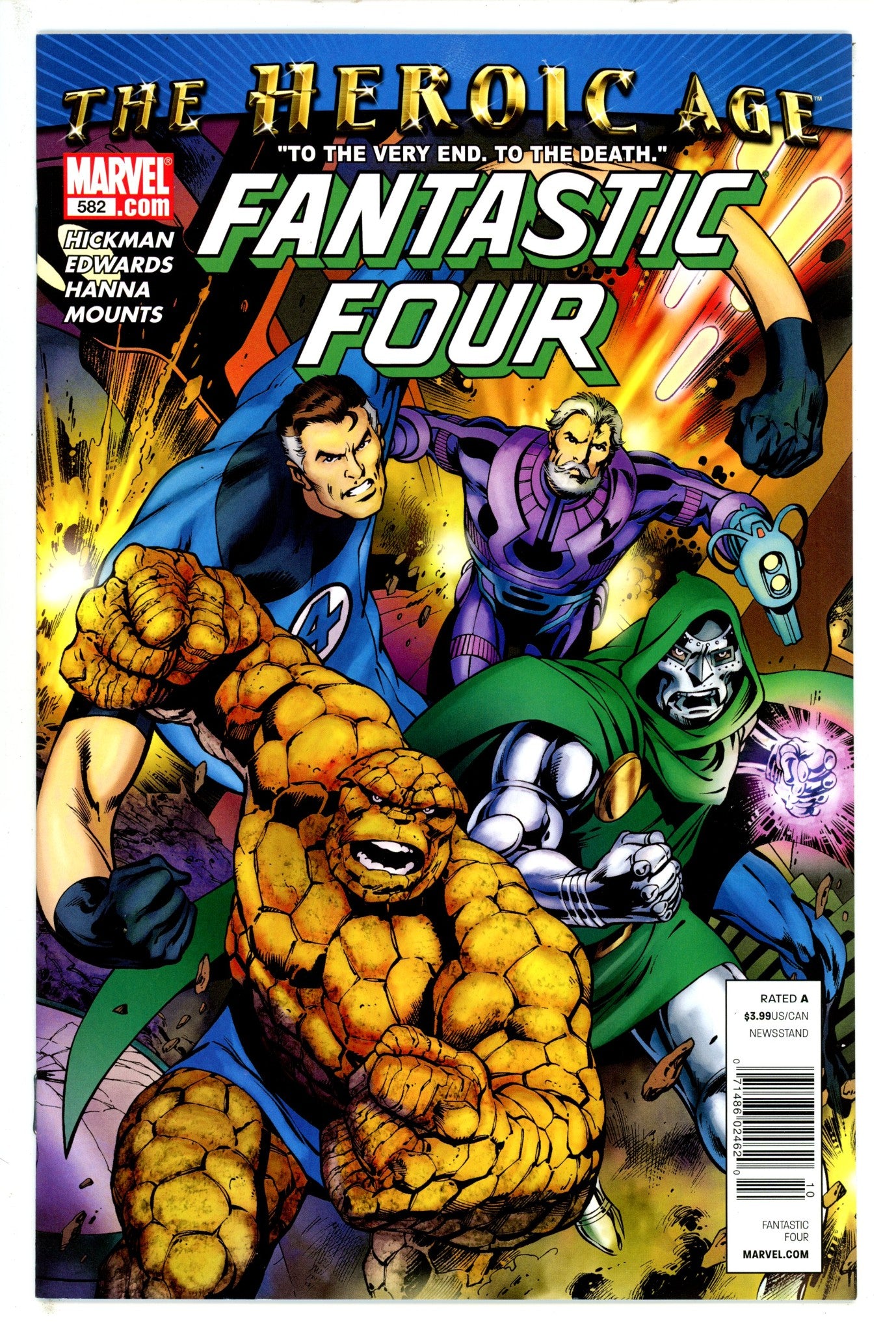 Fantastic Four Vol 3 582 Newsstand VF+ (2010)