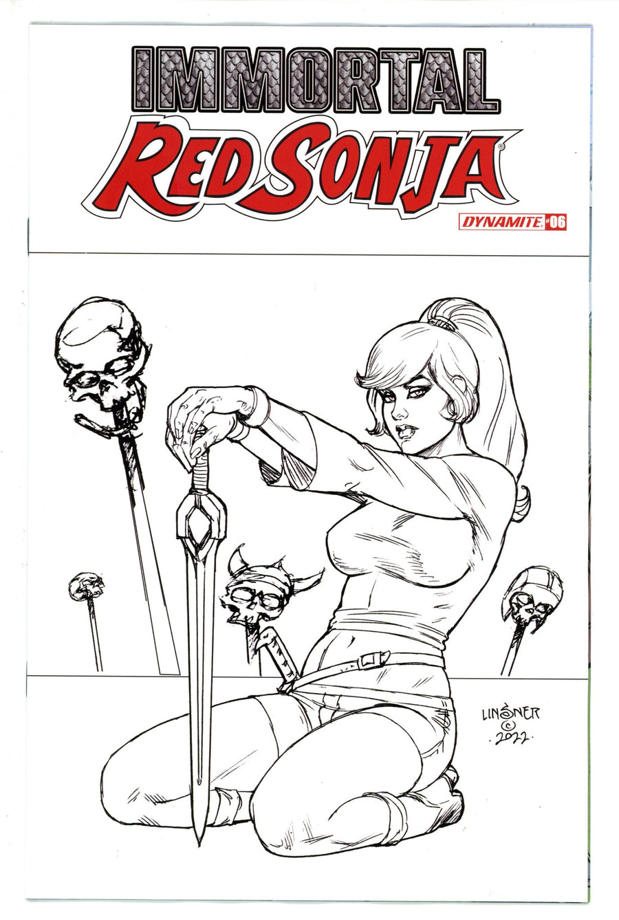 Immortal Red Sonja 6 Linsner Variant (2022)