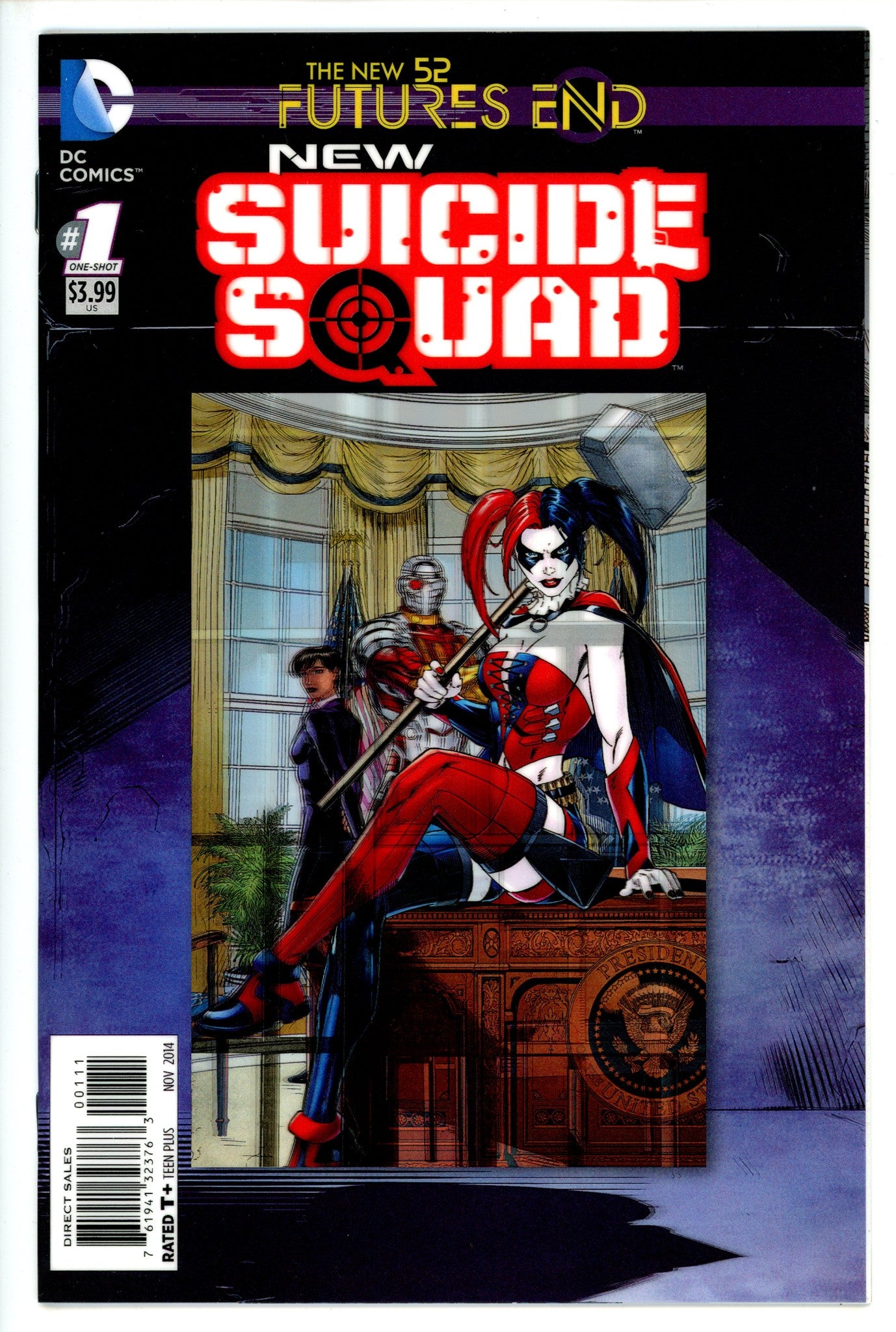 New Suicide Squad: Futures End 1 3-D Motion Cover