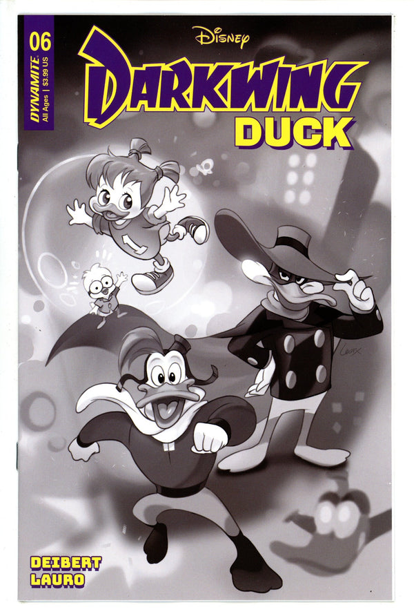 Darkwing Duck Vol 2 6 Leirix B&W Incentive Variant (2023)