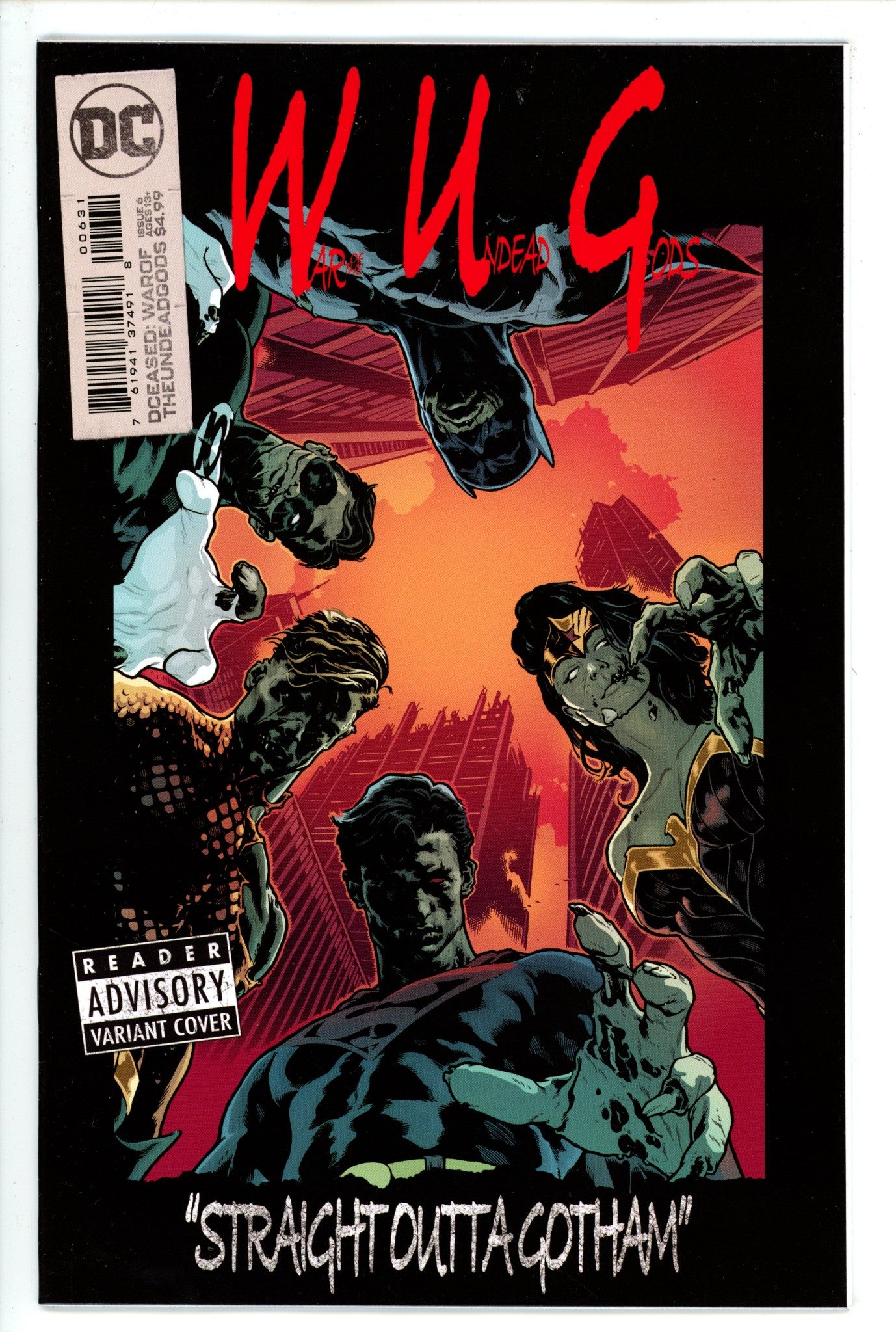 DCeased War Of The Undead Gods 6 Spokes Homage Variant (2023)