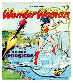 Wonder Woman The Return of Brunhilde LP 7" 33.3 RPM Little LP Vinyl Record