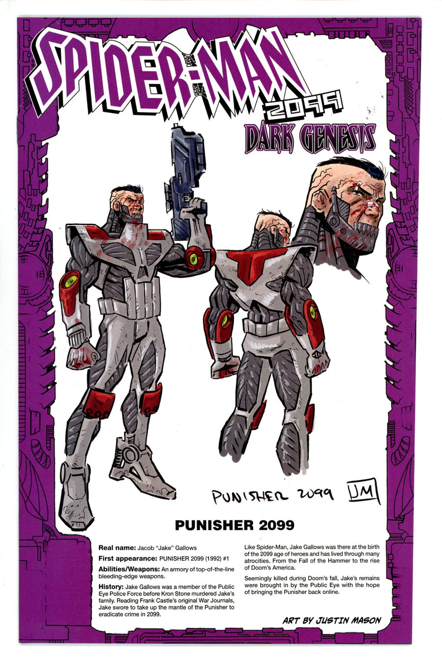Spider-Man 2099: Dark Genesis 4 Mason Design Incentive Variant NM- (2023)