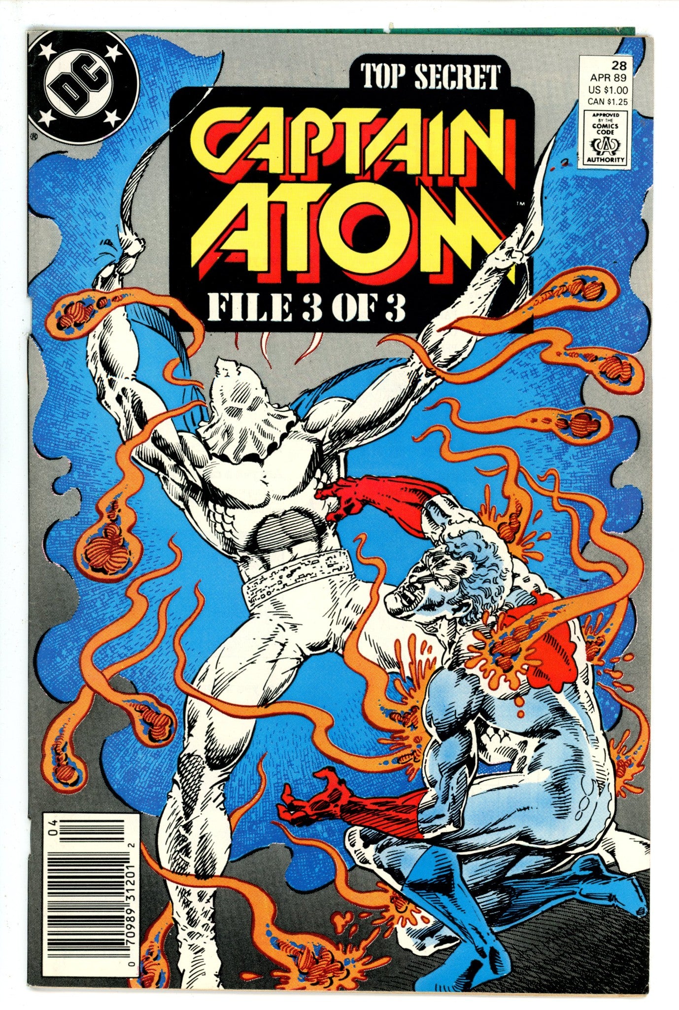 Captain Atom Vol 3 28 Newsstand (1989)
