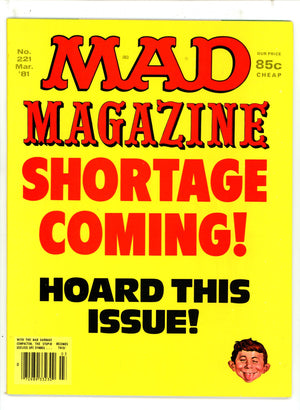 Mad 221 Canadian Price Variant NM- (1981)