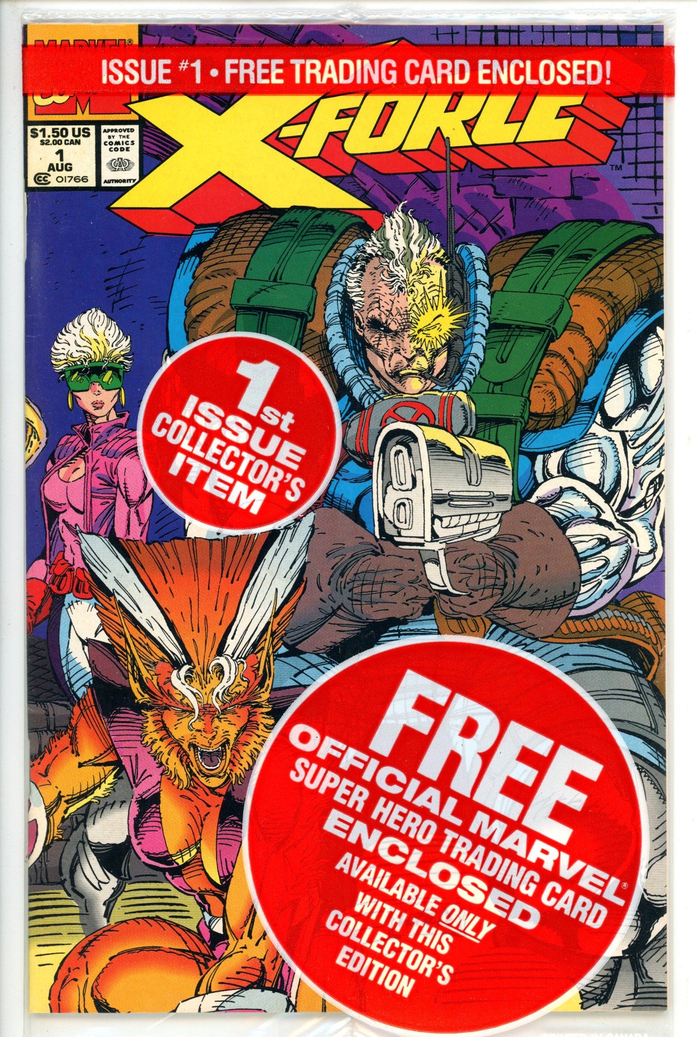 X-Force Vol 1 1 Newsstand - Shatterstar Card