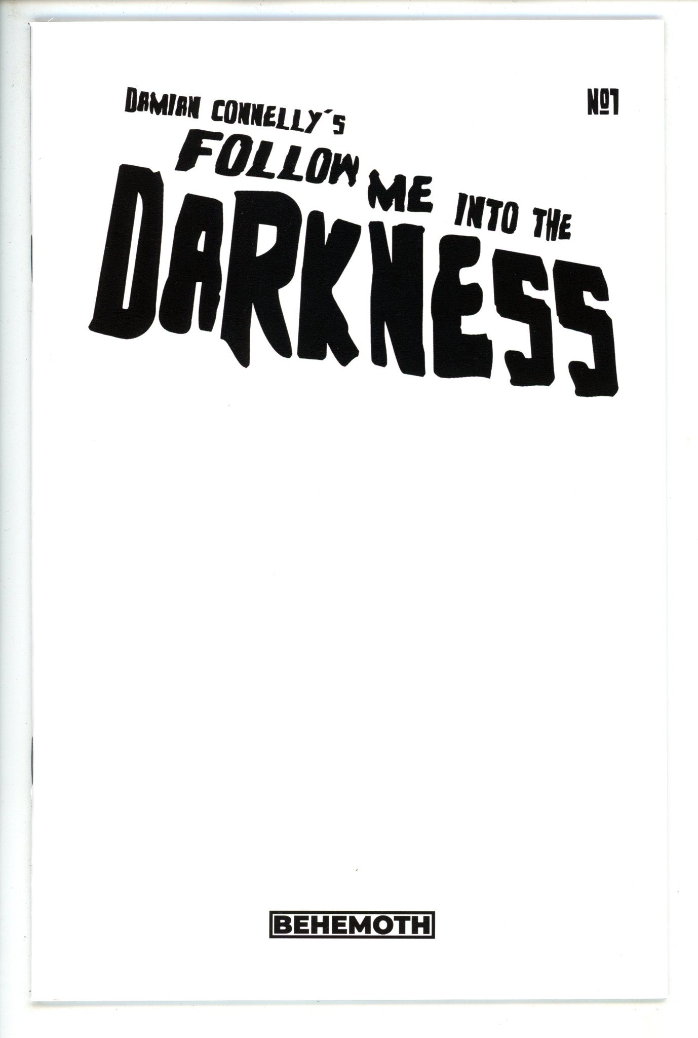 Follow Me Into the Darkness 1 Blank Variant (2022)